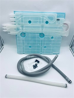 216452 Теплообменник с клапаном и уплотнителями для посудомоечной машины Bosch 216452