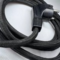Сетевой шнур питания утюга в тканевой чёрной оплётке 16A 250V длина 2м 00754029-1